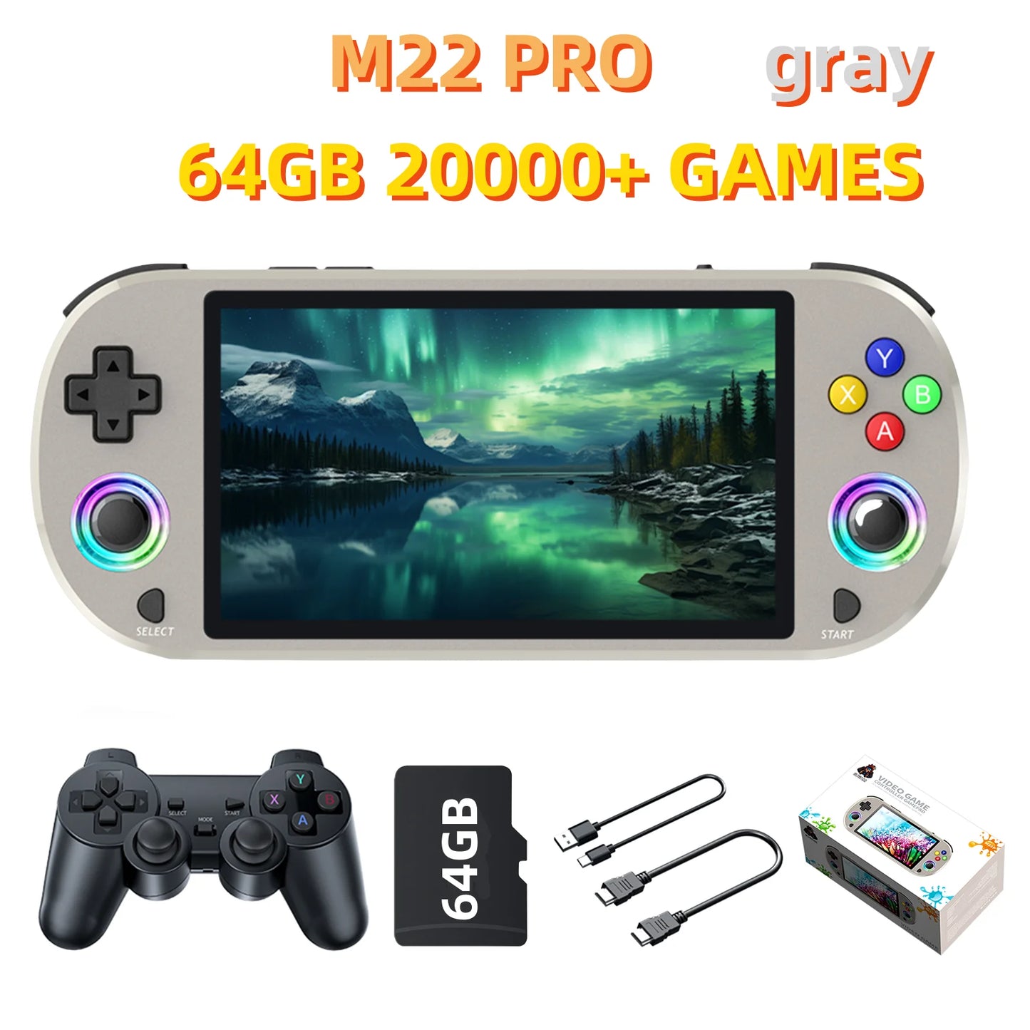 M22 Pro Portable Pocket Retro Handheld Video Game Console