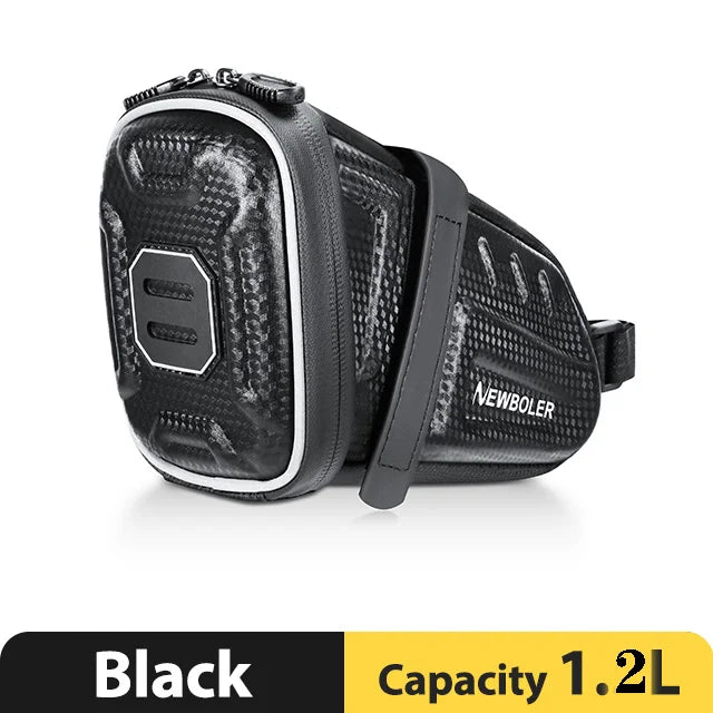 2025 NEW Waterproof Bicycle Saddle Bag MTB Road Bike Saddlebags Reflective Striped Bicycle Tool Holder Bag MTB Accessories