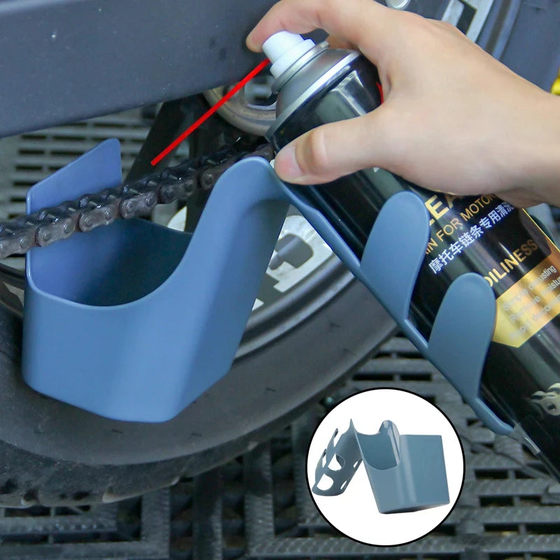 Motorcycle Bike Chain Oil Storage Tool Agent Widely Used Chain Oil Anti-spray Tool Box Chain Cleaning Oil Splash-Proof Tool
