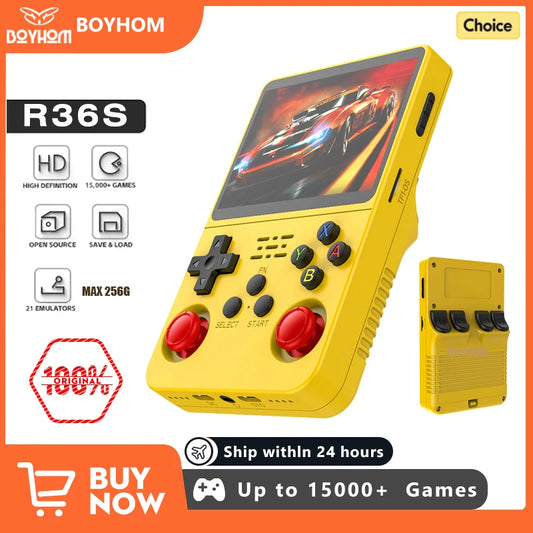 Open Source R36S Retro Handheld Video Game Console