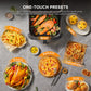 Midea XXL Air Fryer 9 L, 8-in-1, Extra Wide Chambers, Max 200 °C, Fryer without Oil, Grilling, Baking, Roasting, MAD85F9BPK