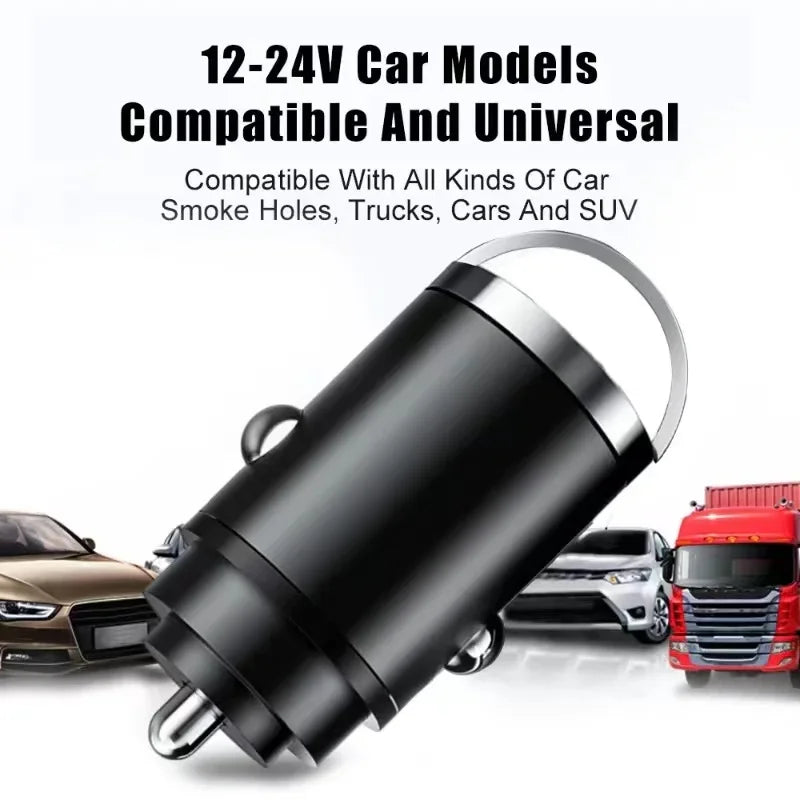 USB Car Charger 100W PD Type C Fast Charging Car Phone Adapter For iPhone 15 Samsung S24 Xiaomi Quick Charge 3.0 Charger In Car