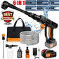 6 IN 1 Brushless 21V Electric High Pressure Washer Cordless