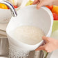 1/3pcs- Colander Rice Bowl Drain Basket Fruit Bowl Washing Drain Basket with Handle Washing Basket Home Kitchen Organizer