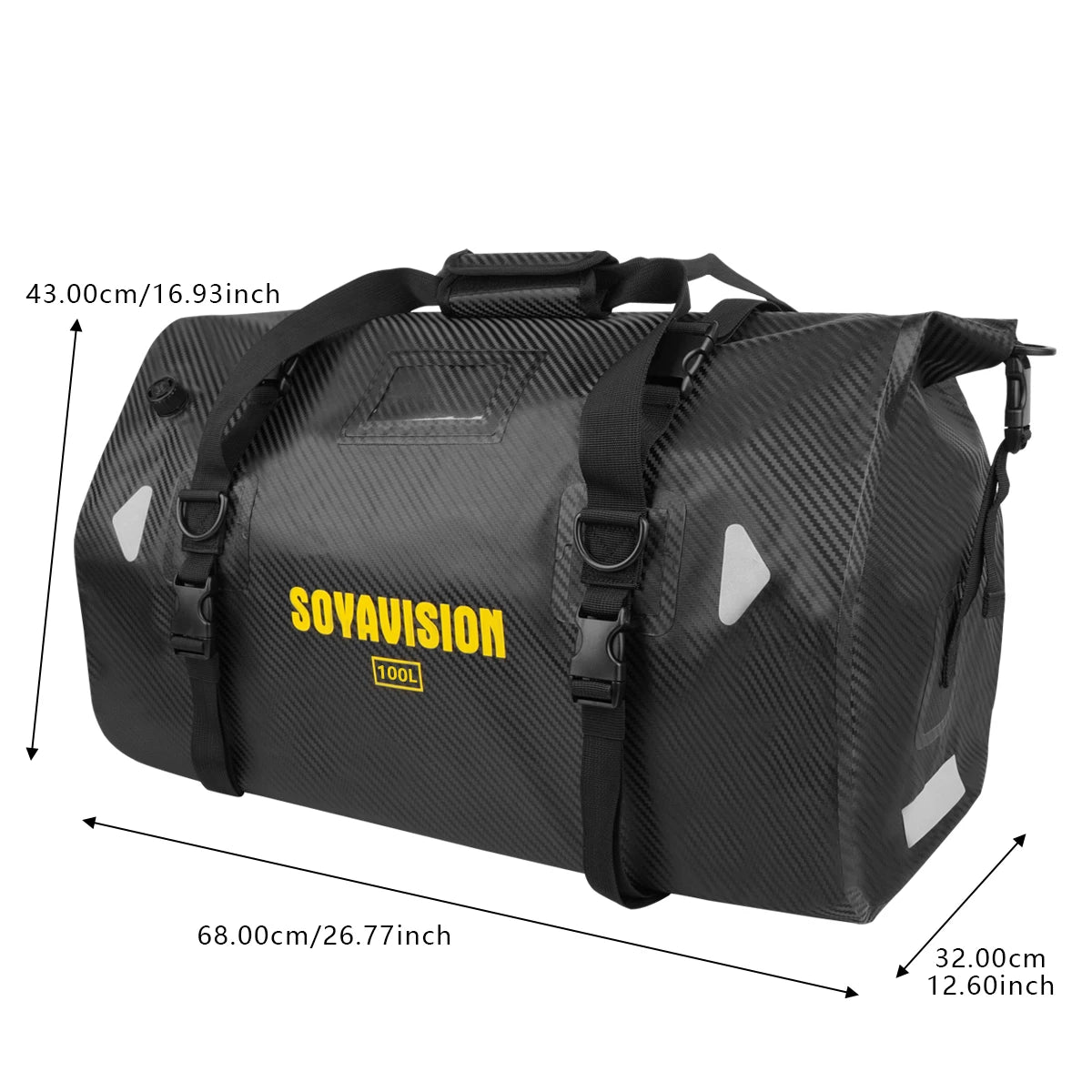 Universal Motorcycle Waterproof Tail Bags Back Seat Bags Cycling Camping Travel Bag Motorbike Scooter Sport Luggage Pack 66L 40L