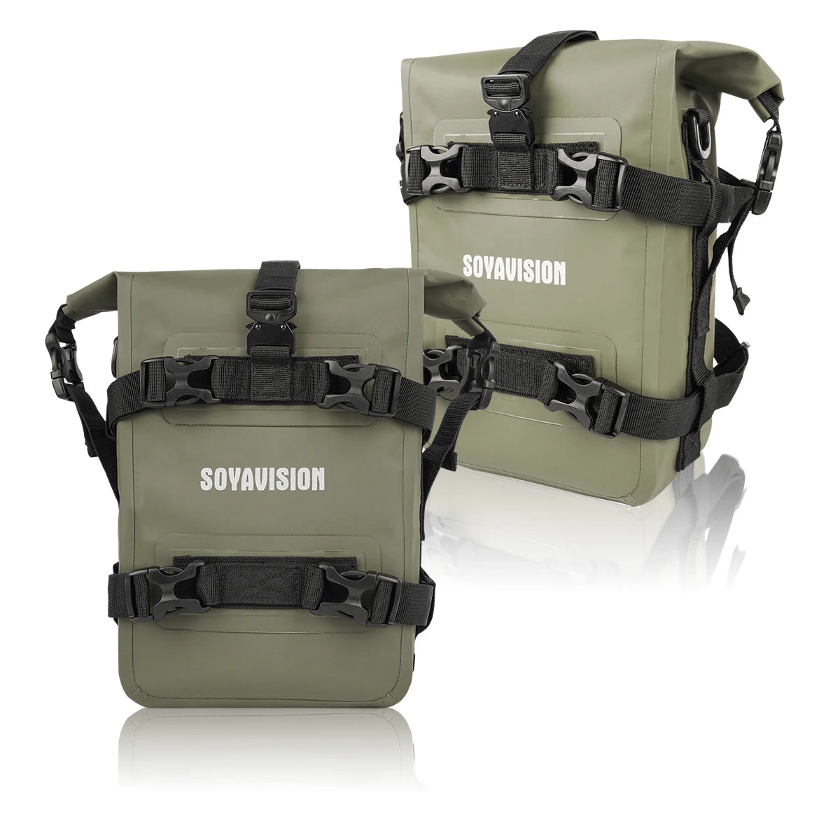 2PCS Motorcycle Bumpers Bag Waterproof 5L-8L Motorcycle Side Frame Bag Motorcycle Crash Bar Bag Universal Tools Storage Bag