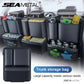 SEAMETAL Car Trunk Organizer Hanging Backseat Storage Bag Hook and Loop Fastener Leatherette Storage Pocket for SUV/MPV/Truck