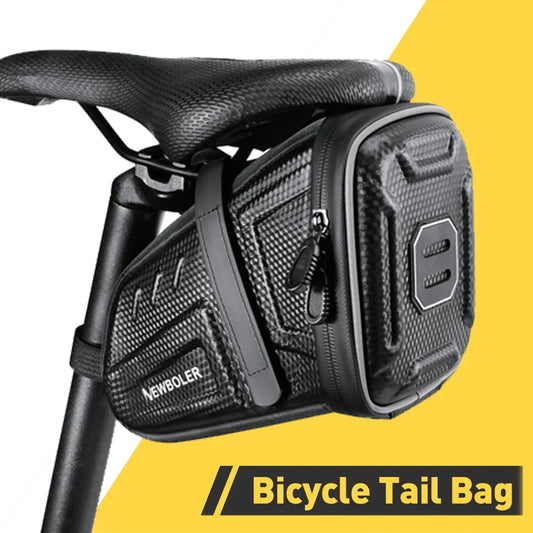 2025 NEW Waterproof Bicycle Saddle Bag MTB Road Bike Saddlebags Reflective Striped Bicycle Tool Holder Bag MTB Accessories