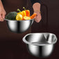 Rice Washer Strainer Bowl Stainless Steel 304 Rice Washing Bowl Rice Sieve Colander Fruit And Vegetable Strainer Kitchen Tools