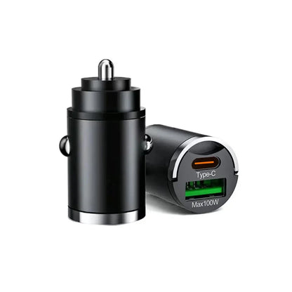 USB Car Charger 100W PD Type C Fast Charging Car Phone Adapter For iPhone 15 Samsung S24 Xiaomi Quick Charge 3.0 Charger In Car
