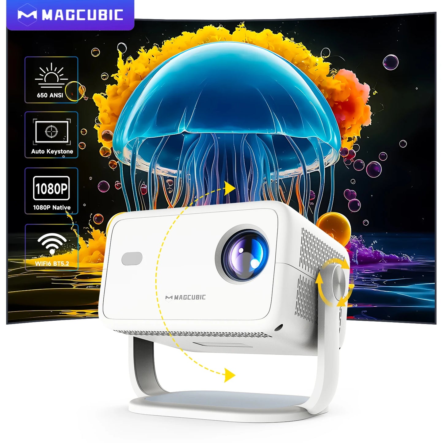 Magcubic native 1080P projector