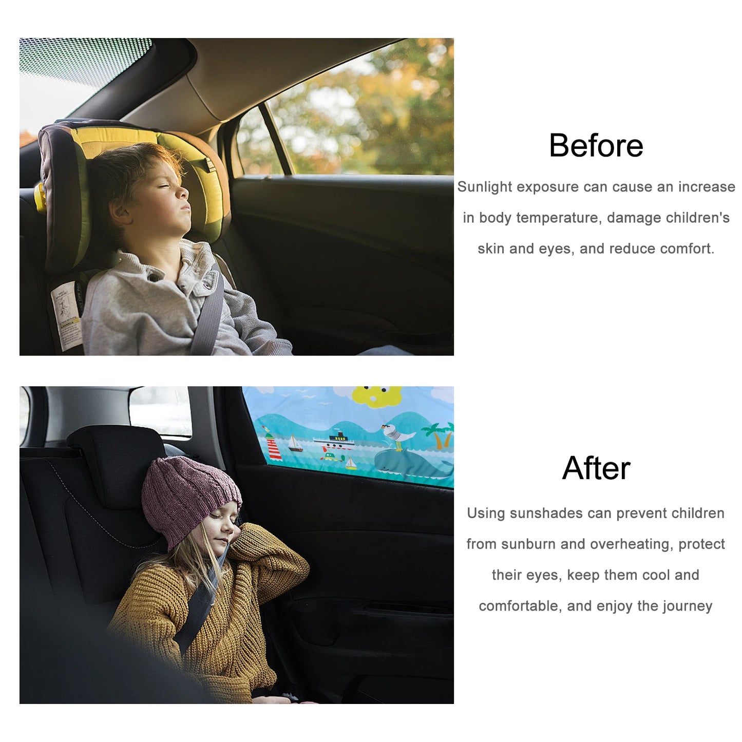 Magnetic car curtains car mounted magnetic side windows sunshades car curtains cartoon children's sunshades car curtains