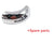 Motorcycle front gear wind wide-angle rearview mirror large field of view blind spot, 180 degree reflective reversing mirror