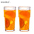 600ML Stripe Glass Coffee Cup With Lid and Without Cover Straw Transparent Drinking Glasses for Juice Iced Coffee Mugs Drinkware