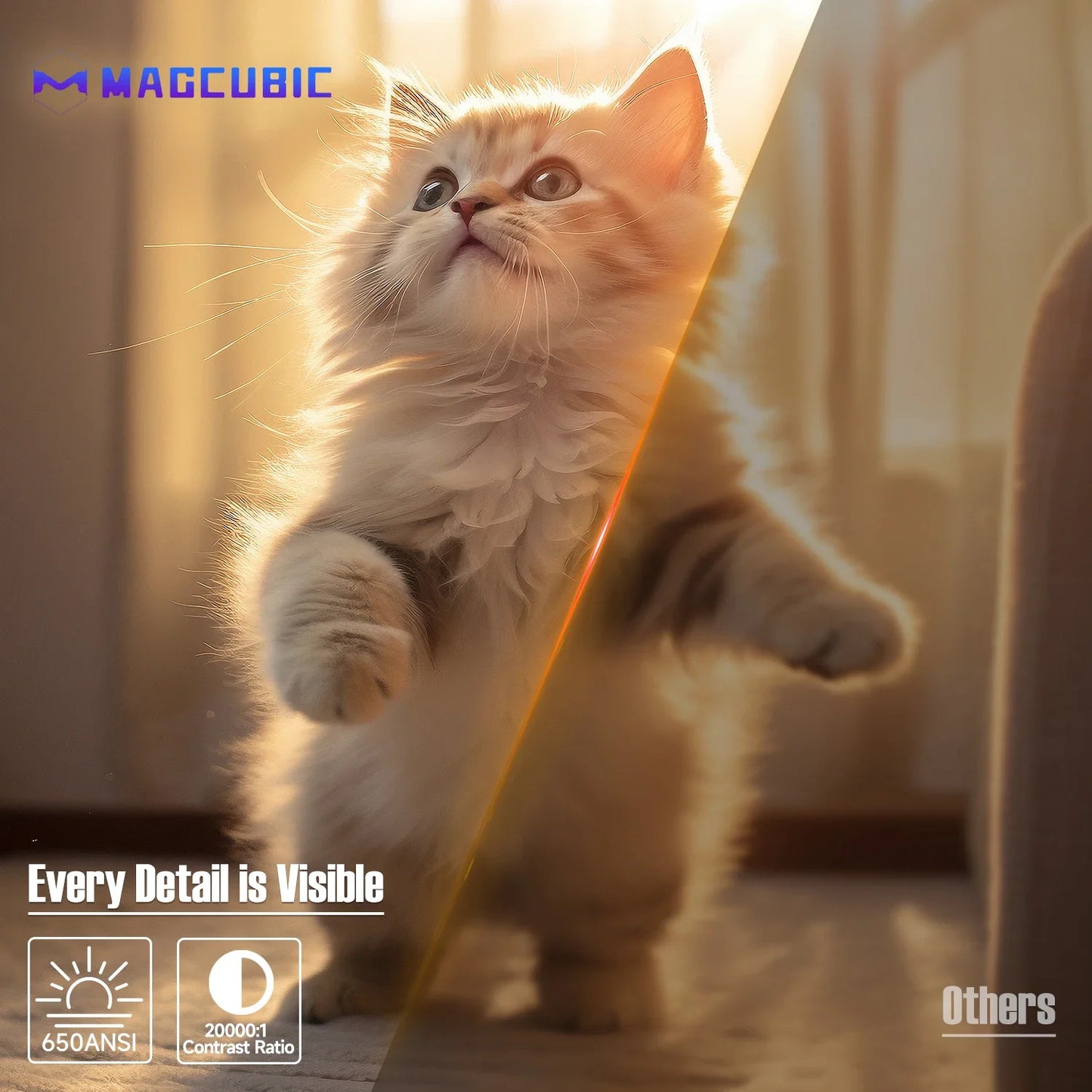 Magcubic native 1080P projector
