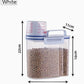 【Hot sales】1pc Rice And Grains Food Storage Canister With Measuring Cup, Kitchen Moisture-proof And Insect-proof Dust-proof