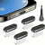 4Pcs USB C Dust Plug With Cleaning Brush Anti Dust USB-C Plug Cover Charging Port Cover Caps  For iphone Samsung All Smart Phone