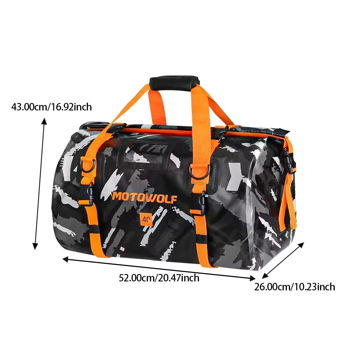 Universal Motorcycle Waterproof Tail Bags Back Seat Bags Cycling Camping Travel Bag Motorbike Scooter Sport Luggage Pack 66L 40L