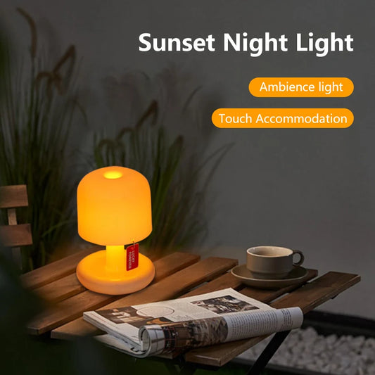 Mushroom Night Light Led Sunset Table Lamp