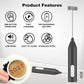 MINI Milk Frother USB Rechargeable 3 Speeds Foam Maker Coffee Whisk Mixer Electric Handle Blender Egg Beater