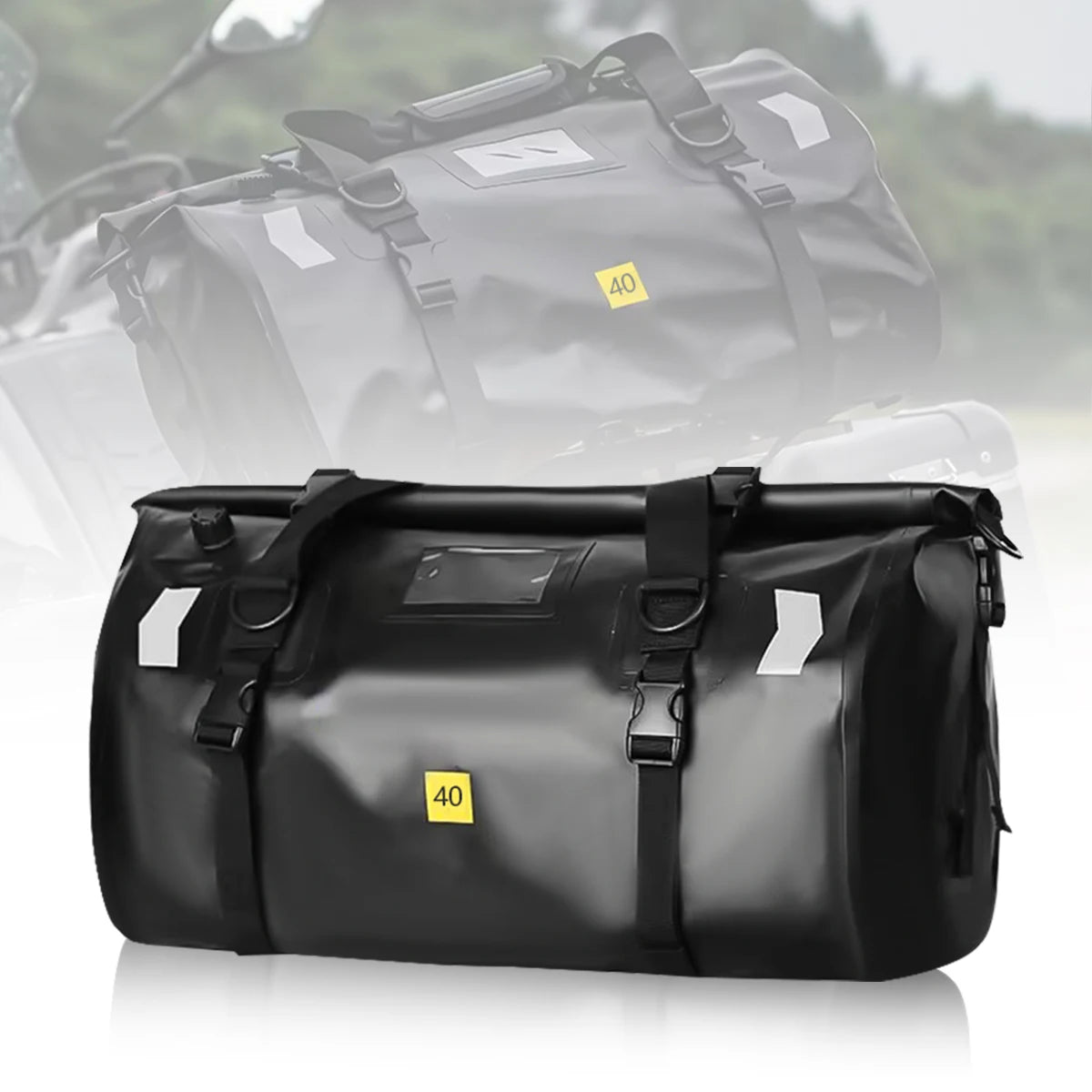 Universal Motorcycle Waterproof Tail Bags Back Seat Bags Cycling Camping Travel Bag Motorbike Scooter Sport Luggage Pack 66L 40L