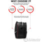 Motorcycle Back Seat Bag Waterproof Large Capacity Motorcycle Tail Bag Universal Motorbike Travel Luggage Saddle Bag