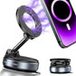 Vacuum magnetic phone holder, Magsafe suction cup phone holder, 360 ° adjustable magnetic phone holder, pocket sized foldable