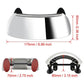 Motorcycle front gear wind wide-angle rearview mirror large field of view blind spot, 180 degree reflective reversing mirror