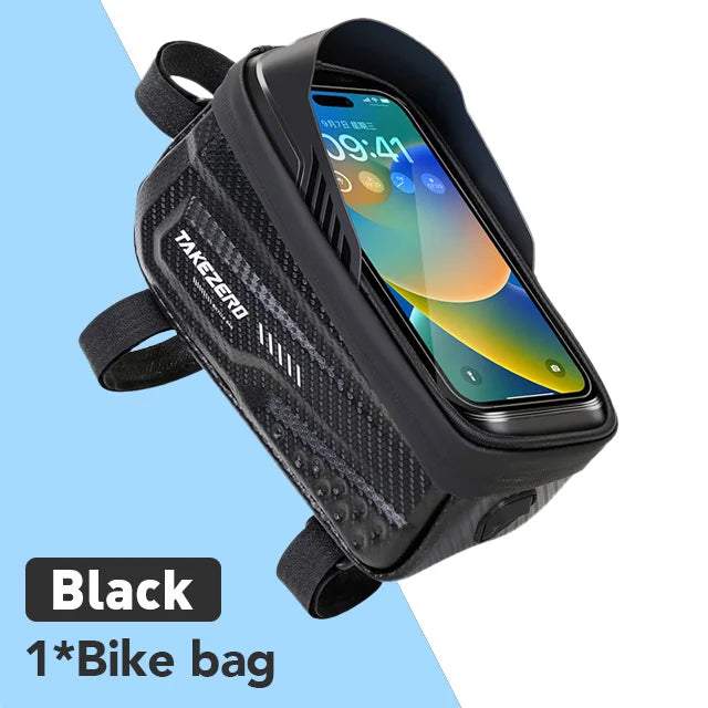 NEWBOLER Bicycle Bag Cycling Top Front Tube Frame Bag Waterproof 6.5 Inches Phone Case Storage Touch Screen MTB Road Bike Bag
