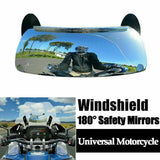 Motorcycle front gear wind wide-angle rearview mirror large field of view blind spot, 180 degree reflective reversing mirror