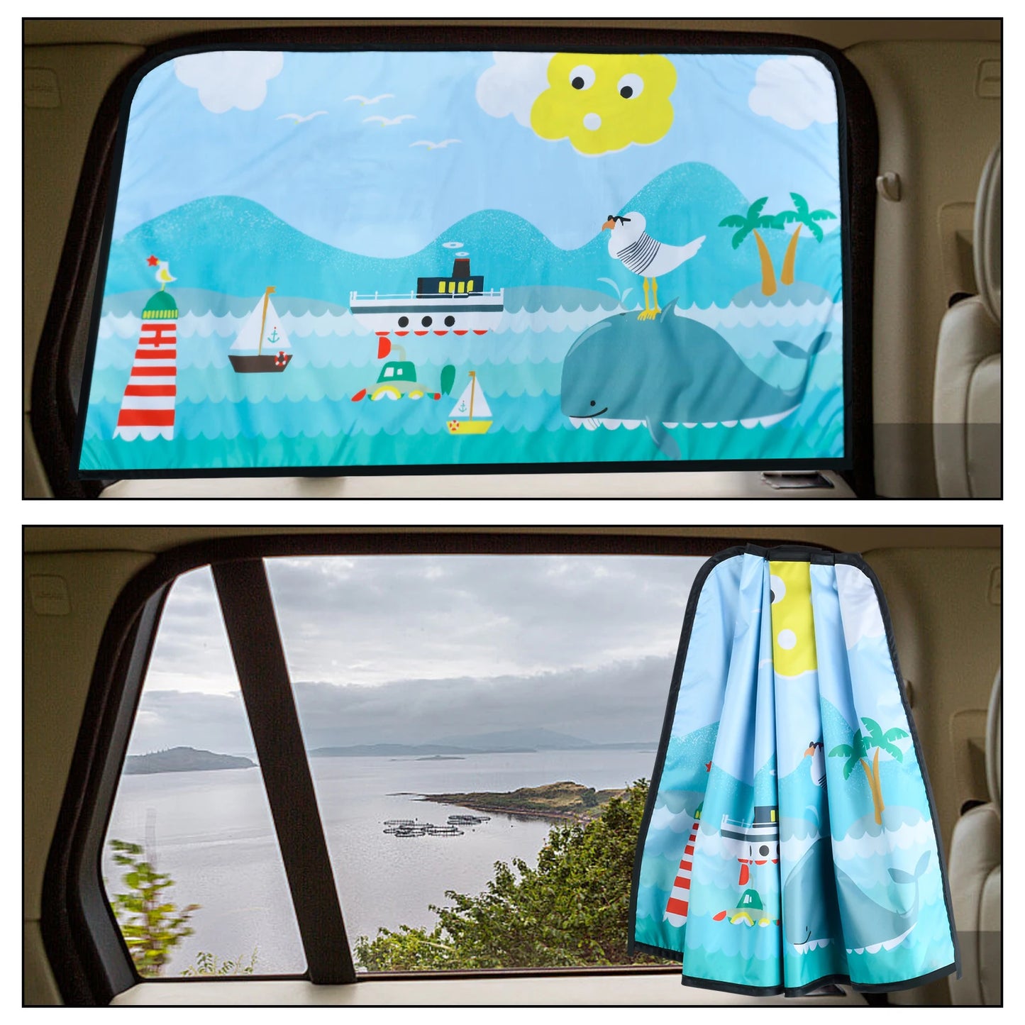 Magnetic car curtains car mounted magnetic side windows sunshades car curtains cartoon children's sunshades car curtains