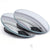 2Pcs Round Frame Convex Blind Spot Mirror Safety Driving Wide-angle 360 Degree Adjustable Clear Rearview Mirror Car Accessories