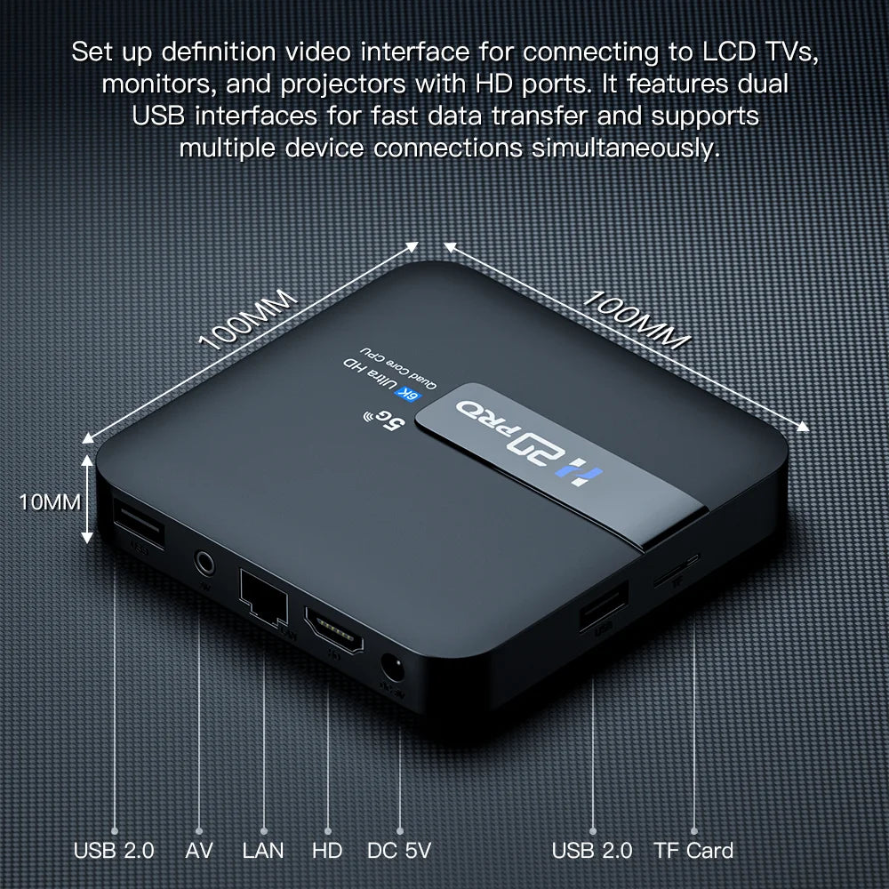 H20PRO Android TV Box