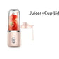 Portable Juicer Blender 400ml Electric Fruit Juicer USB Charging Lemon Orange Fruit Juicing Cup Smoothie Blender Machine 2cups