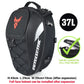 MOTOCENTRIC Waterproof Motorcycle Tail Bag Multi-functional  Durable Rear Seat Bag 37L High Capacity Rider Helmet Backpack
