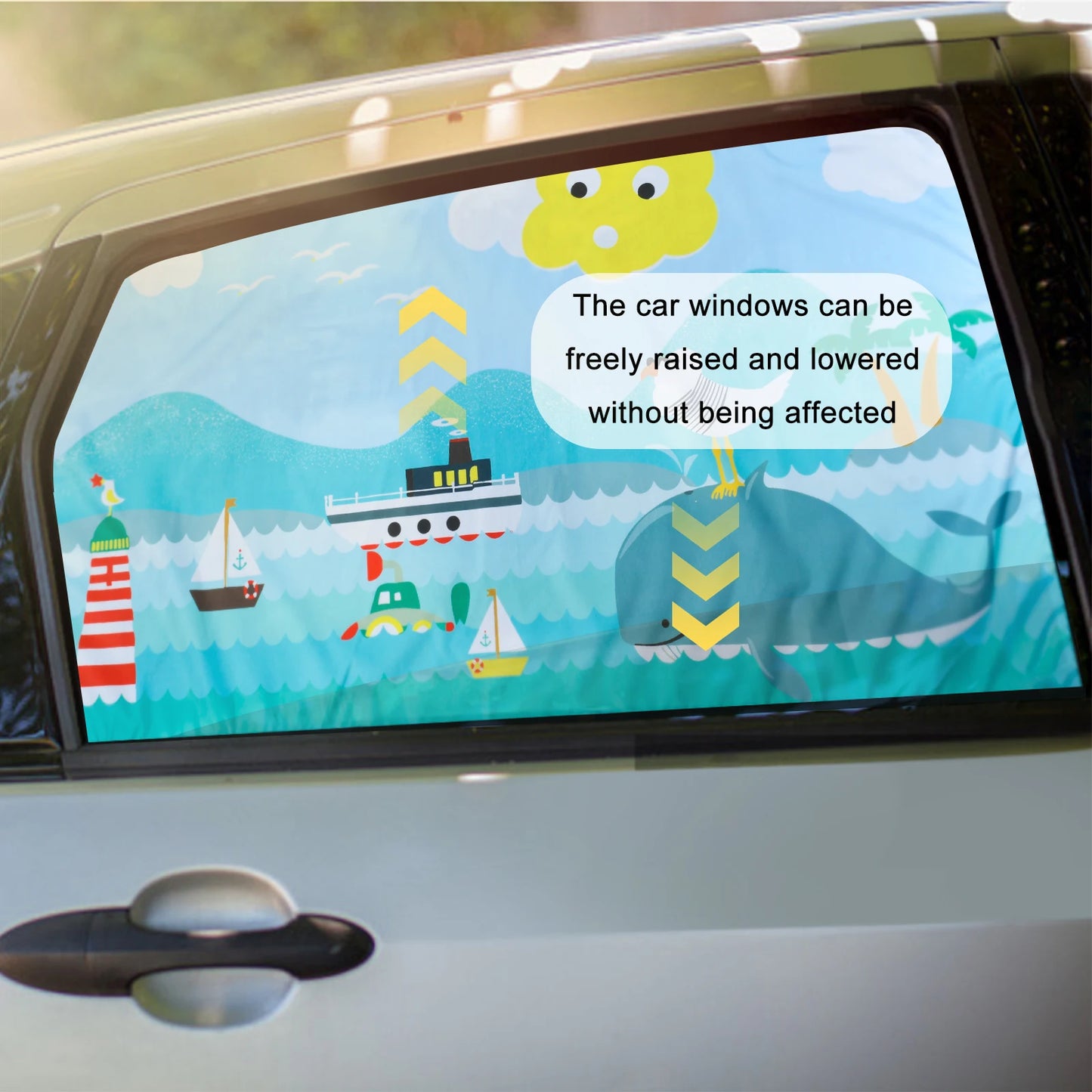 Magnetic car curtains car mounted magnetic side windows sunshades car curtains cartoon children's sunshades car curtains
